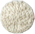 Cat Knitted Bed Mat, Extra-Soft Washable Warm Round Pads Cushions for Indoor Kittens, Cat Trees Towers, Perfect for Kneading and Sleeping (White,Large)