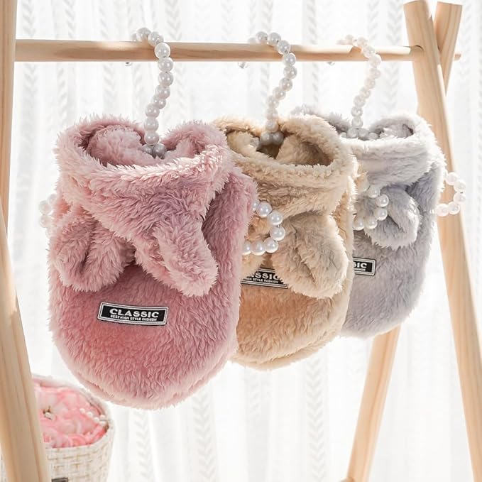 Cat Bunny Ears Costume Cute Dog Kitten Hoodies Sweater Rabbit Ears Puppy Pet Apparel (X-Large,Gray)