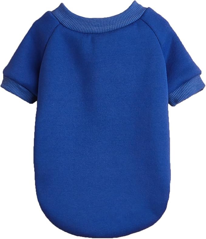 Puppy Sweater for Small Dogs Clothes Warm Winter Cat Clothe Pet Sweatshirt Knitwear Doggie Kitten Clothing, Blue, X-Small