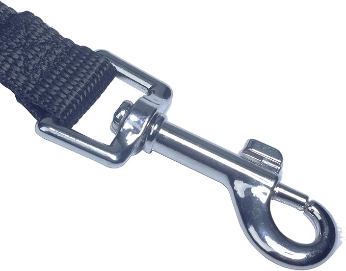 Dog/Puppy Obedience Recall Training Agility Lead - 15ft Long Training Leash，3/4in Wide - Great for Play, Camping, or Backyard (15Feet, Black)