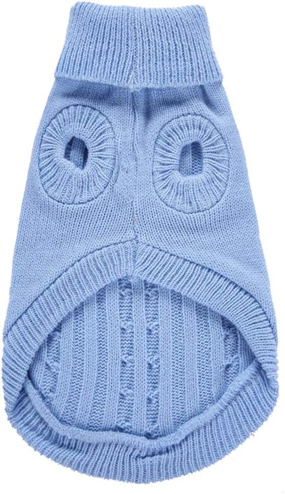 Dog Sweater for Small, Medium, Large Dogs - Warm Winter Turtleneck Pet Clothes for Cats and Puppies - Cute Classic Christmas Coat for Girls and Boys