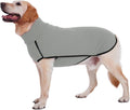 ROZKITCH Dog Winter Coat Soft Pullover Pajamas, Pet Windproof Warm Cold Weather Jacket Vest Cozy Jumpsuit Apparel Outfit Clothes for Walking Sleep Grey 3XL