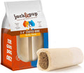 Jack&Pup 3-4" Filled Dog Bones for Small and Large Dogs, Flavored Dog Bone Long Lasting, Stuffed Shin Bones for Dogs, High Protein, Bully Stick Flavor - 1 Pack