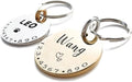 Cats Dogs ID Tags Personalized Lovely Symbols Pets Collar Name Accessories Custom Engraved Supplies for Extra Small Four Legged Child Necklace Chain Anti-Lost Metal Simple Shiny Brass Charm