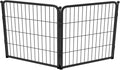 FXW Acrylic & Metal Unleashed Indoor Dog Playpen - Stress-Free and Safe Play, Heavy Duty 24 Inch 2 Wire Panels Dog Pen for Puppy and Small Dogs, Black│Patented