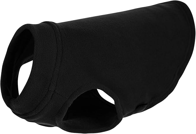 Gooby - Stretch Fleece Vest, Pullover Fleece Vest Jacket Sweater for Dogs, Black, Small