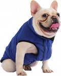 PetWarm Reversible Dog Cold Weather Coats, Waterproof Dog Puffer Vest, Vest for Dogs with Hook-and-Loop Strap, Windproof Outdoor Coat for Winter Walks and Snowy Days, Blue, L