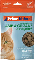 Feline Natural Freeze Dried Cat Treats – New Zealand Single-Source Protein Treats for Cats - Grain-Free Healthy Cat Snacks, Lamb Bites, 1.76oz