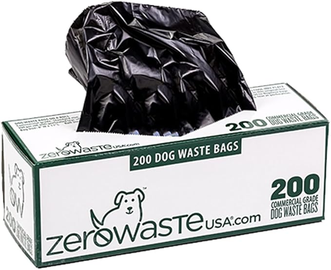 Zero Waste USA 2,000 Premium Dog Waste Station Refill Roll Bags - Guaranteed to fit any commercial roll bag dispenser (10 rolls of 200 bags)