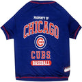MLB Chicago Cubs Dog T-Shirt, Large. - Licensed Shirt for Pets Team Colored with Team Logos. - Premium Stretchable Materials for The Comfort of Your Dog & cat.