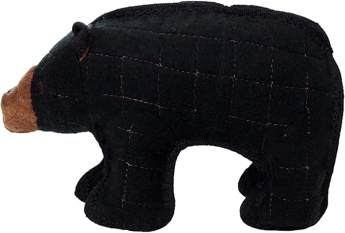 TUFFY - World's Tuffest Soft Dog Toy - Zoo Bear - Squeakers - Multiple Layers. Made Durable, Strong & Tough. Interactive Play (Tug, Toss & Fetch). Machine Washable & Floats. (Junior 2 Pack)