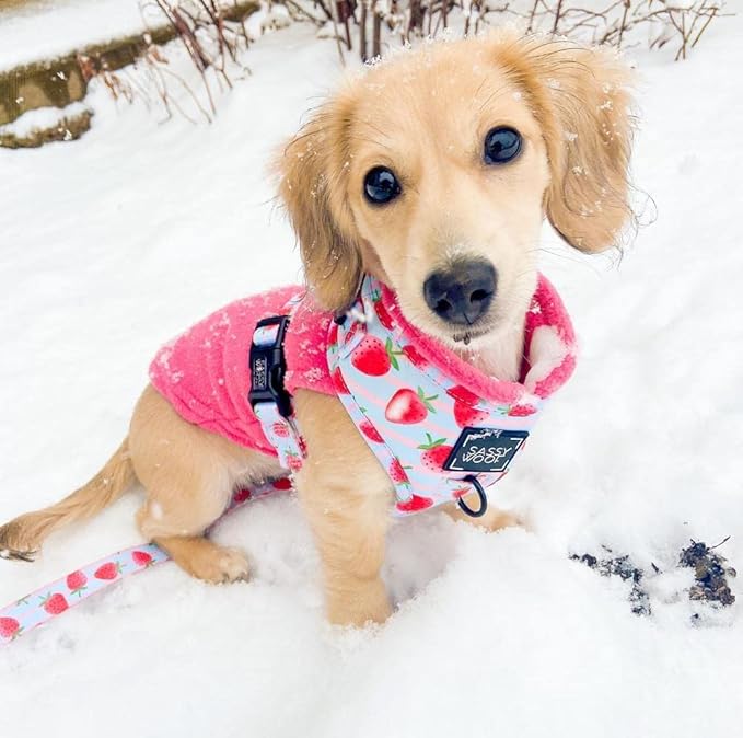 Gooby - Stretch Fleece Vest, Pullover Fleece Vest Jacket Sweater for Dogs, Pink, X-Small
