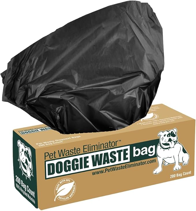 4000 Dog Poop Bags on Rolls - 50% Thicker, Leak-Proof & Opaque - Partially Made with Recycled Materials for Bulk Use, Parks, HOAs, Apartments