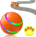 Shaky Ball Toy for Dogs, Large Pet Bounce, Jumping Ball Dog Toy, Automatic Activation Sports Rolling, 2025 New Big Pet Moving Balls (Orange, Remote Control)