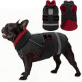 SUNFURA Dog Coat, Large Dog Jacket for Cold Weather, Reflective Winter Coat with Hook & Loop Closure, Easy On Pet Winter Jacket Snowsuit for Large Dogs, Black L