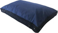 Dogbed4less eConsumersUSA Premium Mixed Shredded Memory Foam Pet Pillow Bed with Inner Cover and Durable Washable Oxford External Cover (XL 48x30 inches, Navy Blue)