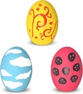 Dog Toys, Squeaky Latex Rubber Bouncy Balls, Squeaky Egg Dog Toys Balls, 3 Pack Interactive Squeak Dog Toy Set for Medium Large Breeds Dogs (3 Pack-A, Medium)
