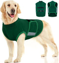 MIGOHI Dog Anxiety Relief Coat,Comfort Anxiety Vest for Dogs,Adjustable Dog Anxiety Calming Wrap for Fireworks,Thunderstorm,Travel,Separation,Anxiety Jacket for Large Dogs,L,Green