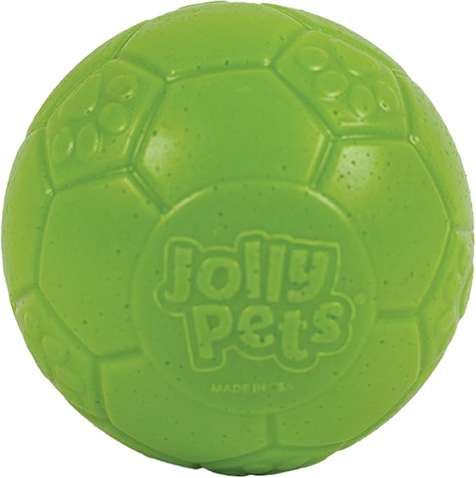Jolly Pets Mini Jolly Soccer Ball; Floating-Bouncing Dog Toy; 3" Green Apple