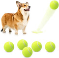Magicorange 6 Pack Small Tennis Balls, 2 inch Tennis Balls for Dogs,Colorful Easy Catching Pet Playing Ball(Yellow, 6 Pack)