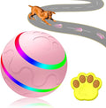 Shaky Ball Toy for Dogs, Large Pet Bounce, Jumping Ball Dog Toy, Automatic Activation Sports Rolling, 2025 New Big Pet Moving Balls (Pink, Remote Control)