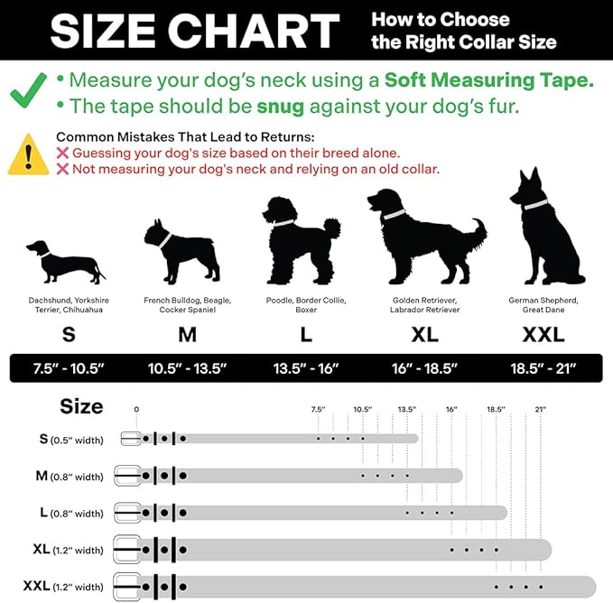 Classic Genuine Leather Dog Collar | Dog Collars for Medium Dogs, Small Dogs, Large Dogs & Extra Large Dog | Wide Dog Collar | Heavy Duty Collar (Red, XX Large)
