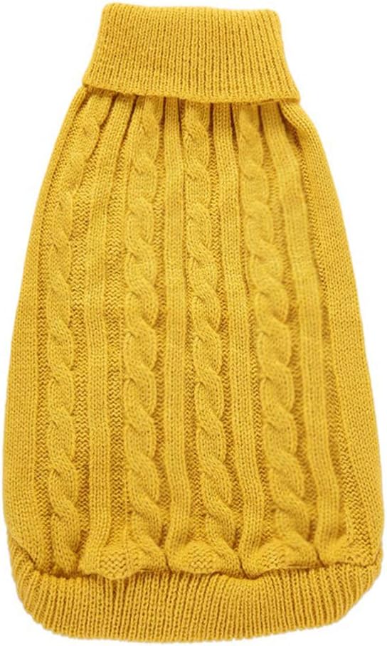 Warm Classic Turtleneck Pet Sweater - Cute Winter Dog & Cat Sweater for Small, Medium & Large Dogs - Christmas Sweaters for Girls & Boys