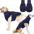 Dog Anxiety Vest,Pet Calming Hoodie Breathable Dog Anti-Anxiety Jacket for Thunder Fireworks and Separation,Blue M