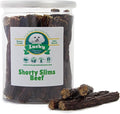 Lucky Premium Treats Lucky Shorty Slims – Beef Dog Treats and Crunchy Dog Chew Sticks with Real Beef for Small to Large Dogs (20 Count)
