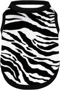 Adorable Zebra Print Dog Shirts – Lightweight, Cozy Outfit for Small to Medium Dogs, Soft & Snuggly Pet Wear for Everyday Comfort and Cuteness.Black M
