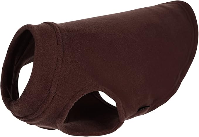 Gooby Stretch Fleece Vest Dog Sweater - Brown, X-Small - Warm Pullover Super Stretchy Fleece Dog Jacket for Small to Large Dogs