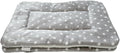 2 Pcs Pet Bed Mats. Ultra Soft Pet (Dog/Cat) Bed with Cute Prints. Reversible Faux Lambswool Kennel Pad for Medium Small Dogs and Cats. Machine Washable Pet Bed.