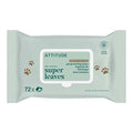 ATTITUDE Pet Wipes for Dogs & Cats, 99% Water, EWG Verified, Gentle & Unscented Cleaning Wipes for Paws, Ears, Face & Body, Deodorizing, Safe for Puppies & Kittens, 72 count