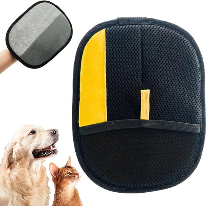 2Pcs Pet Hair Removal Gloves, 2025 New Electrostatic Pet Hair Remover, Washable Reusable Cat Grooming Gloves for Bed Sheets Couch Clothes Carpet, Premium Pet Care Accessory for Cats and Dogs (2)