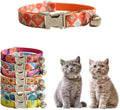 Personalized Cat Collar with Name Plate,Adjustable Tough Nylon Cat ID Collars with Bell,Customize Engraved Pet Name and Phone Number (Graffiti Style)