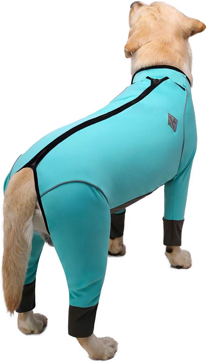 Dog Jumpsuit, Blue, 36, Waterproof, Four-Way Stretch, Large Size, Adult, Unisex, Modern, Casual, Onesie