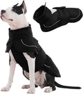 Kuoser Dog Coat, Dog Jackets for Small Dogs, Winter Reflective Puppy Puffer Jacket, Waterproof Dogs Snowsuit with Fleece Lining, Turtleneck Pet Vest Apparel for Cold Weather