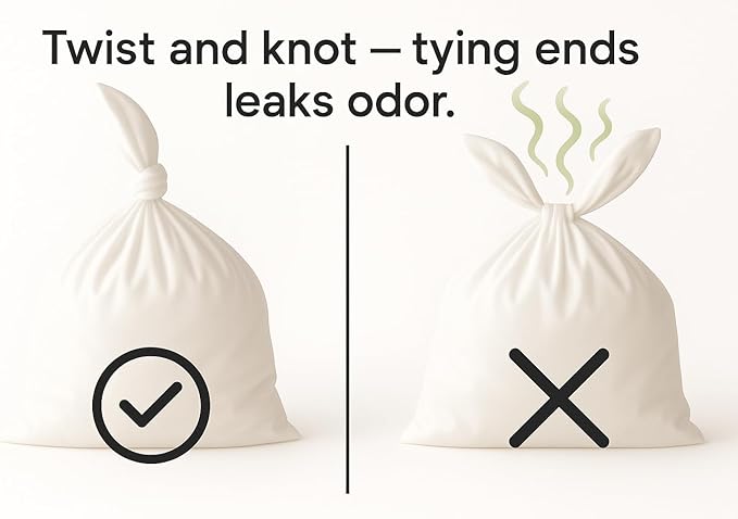BOS Odor-Sealing Dog Poop Bags for Pet Waste - Disposal Doggy Bags - Scent & Smell Free (100Bags) [Size: XS, Color: Light Mint Green] (Pack of 2)