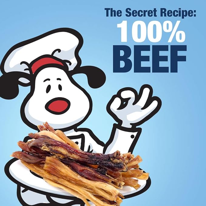ValueBull Beef Tendons for Dogs, Varied Shapes, 20 Pounds Bulk Pack - Natural Collagen, Grass-Fed, Single Ingredient, All Natural Dog Chews