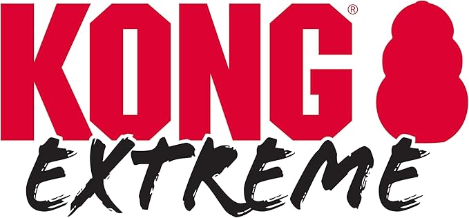 KONG Extreme Dog Toy - Fetch & Chew Toy - Treat-Filling Capabilities & Erratic Bounce for Extended Play Time Most Durable Natural Rubber Material - for Power Chewers - for Large Dogs
