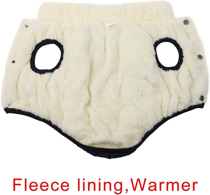 Fleece Lined Warm Dog Jacket for Winter Cold Weather,Soft Windproof Large Dog Coat,Blue XXL