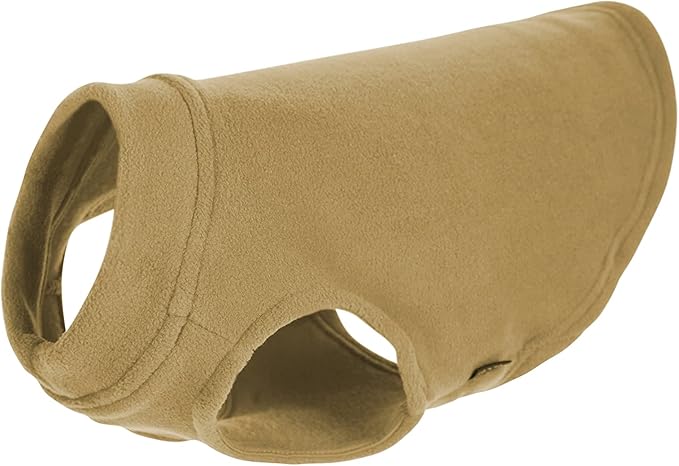 Gooby - Stretch Fleece Vest, Pullover Fleece Vest Jacket Sweater for Dogs, Sand, Medium