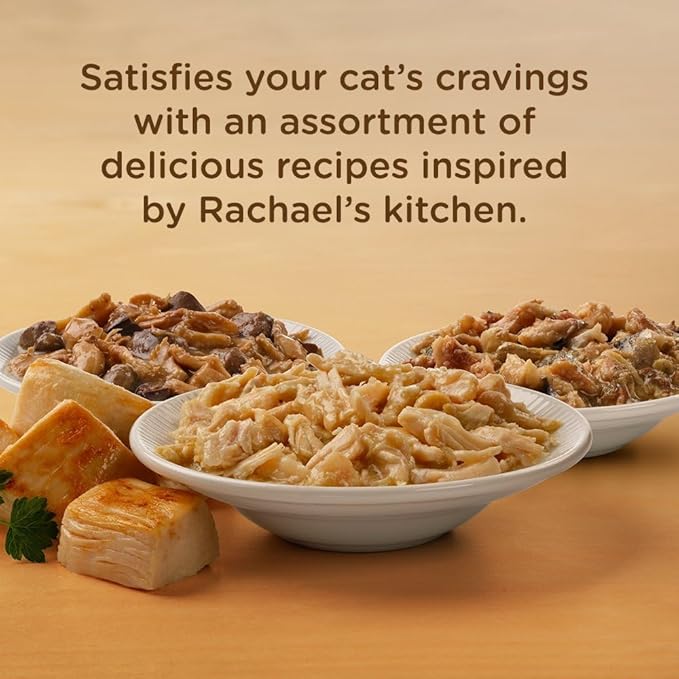 Nutrish Rachael Ray Natural Wet Cat Food, Chicken Lovers Variety Pack, 2.8 Ounce Cup (Pack of 12), Grain Free