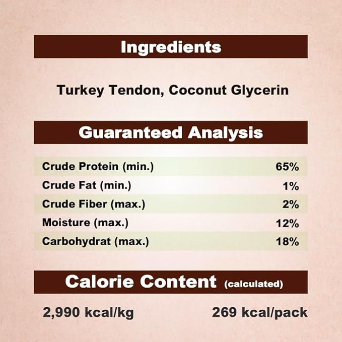 AFreschi Turkey Tendons for Dogs, USA-Sourced, Healthy Dog Treats, Rawhide-Free Puppy Chews, Long Lasting, All Natural, Hypoallergenic Dog Treats for Medium Breeds, 3 Count Pack Ring (M)