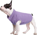 FUAMEY Dog Fleece Vest for Medium Dogs,Warm Stretchy Dog Sweatshirts Pullover with Leash Hole Dogs Sweater Soft Pet Turtleneck Cozy Pet Vest Lightweight Sleeveless Purple M