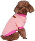GreenJoy Classic Fleece Dog Sweater – Soft & Warm Stretchy Sweatshirt for Small Dogs & Cats, Cold-Weather Pullover for Everyday Wear (Light Pink, Large/X-Large)