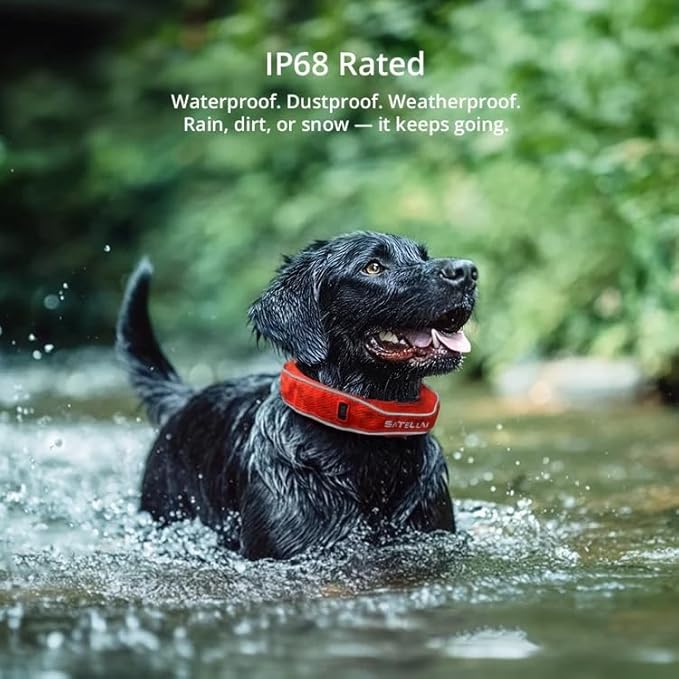 SATELLAI Dog Wireless Fences, Blue The Most Advanced GPS Dog Collar with AI Analysis, Precise Positioning, 5-Day Battery, and IP68 Waterproof, Flexible Virtual Fencing for Medium & Large Dogs