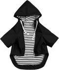Dog Raincoat rain Jacket Raincoat Dogs Waterproof Small Medium Breeds Zip Closure Storage Pocket Harness Hole Black M