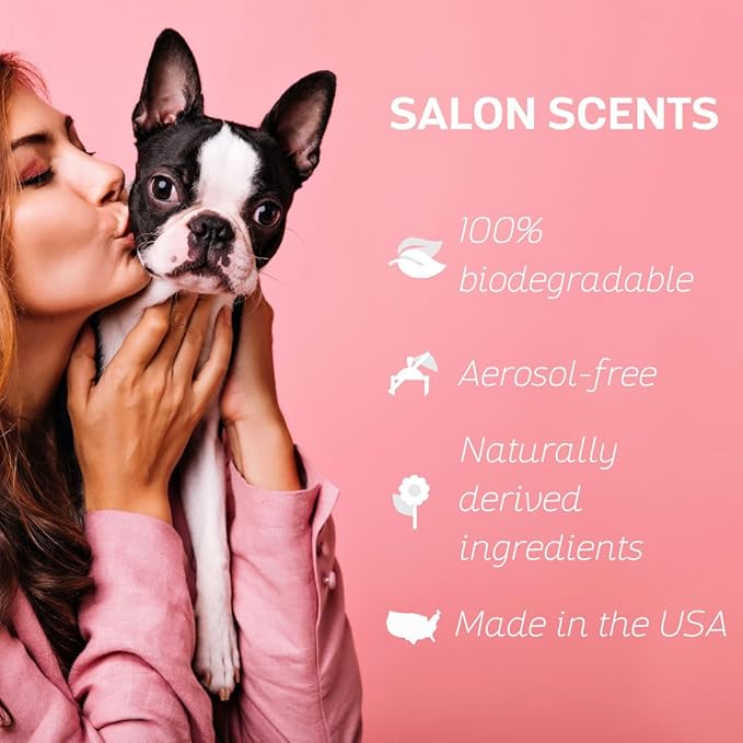 Bark2Basics Salon Scents Pet Grooming Cologne - 8 oz, Natural Professional Groomer Perfume for Dogs and Cats, Long Lasting, Deodorizing, Conditioning (Passion Fruit)