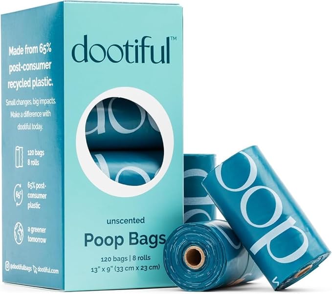 Dog Poop Bags - 240 Unscented Bag, 65% Recycled Materials, Tear Resistant Pet Bags for Poop - 16 Rolls, 100% Leak Proof - Extra Thick, Eco-Friendly Doggie Waste Bags for Hassle-Free Cleanup - Outdoor
